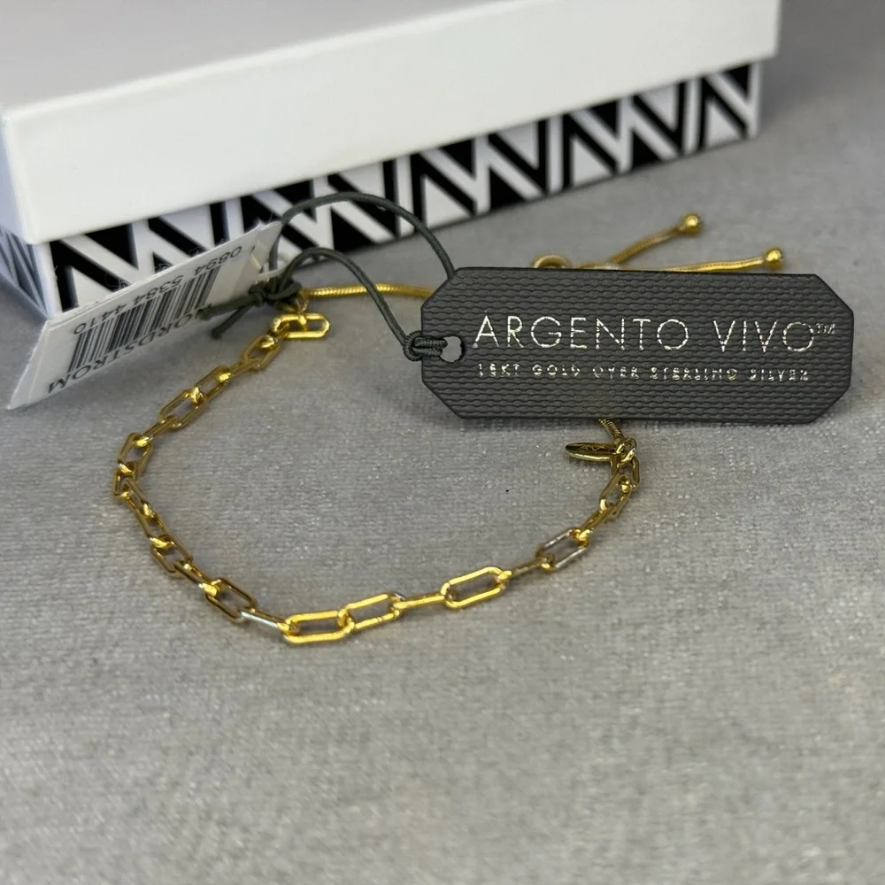 Argento Vivo Gold Adjustable Bracelet - Picture 5 of 16